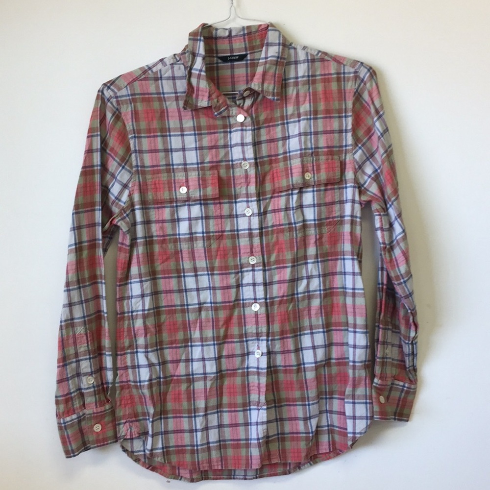 J Crew Pink Button Down
